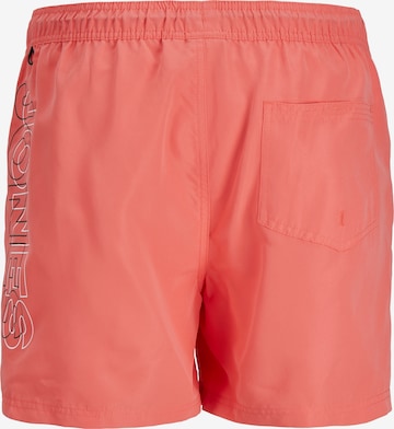 JACK & JONES Kratke kopalne hlače 'FIJI SWIM' | oranžna barva