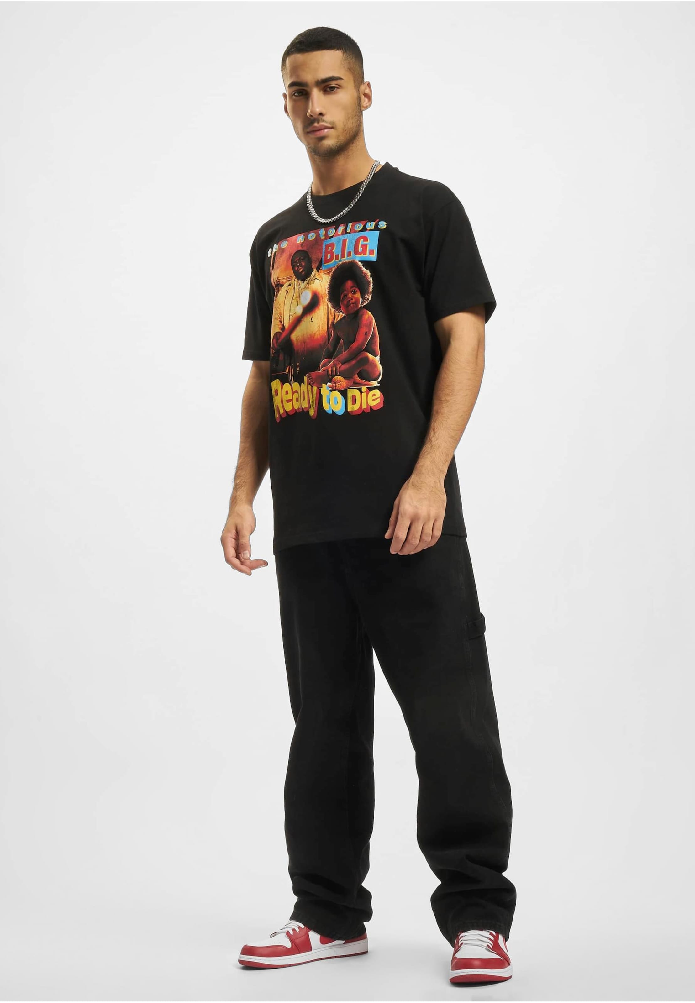 Mister Tee Koszulka 'Biggie Ready To Die' w kolorze czarny
