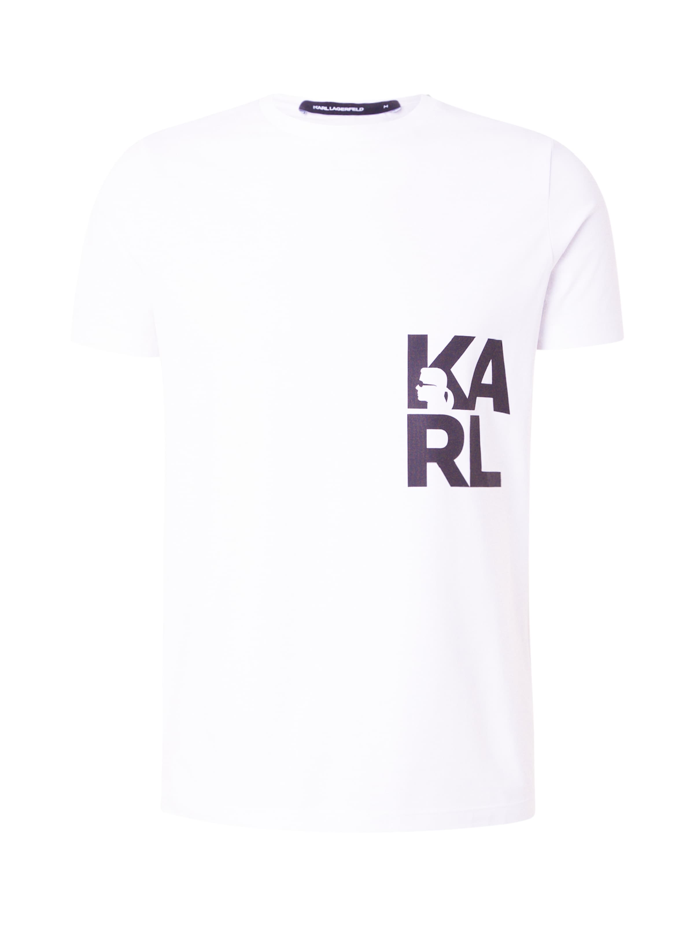 Karl Lagerfeld Μπλουζάκι σε λευκό: μπροστά