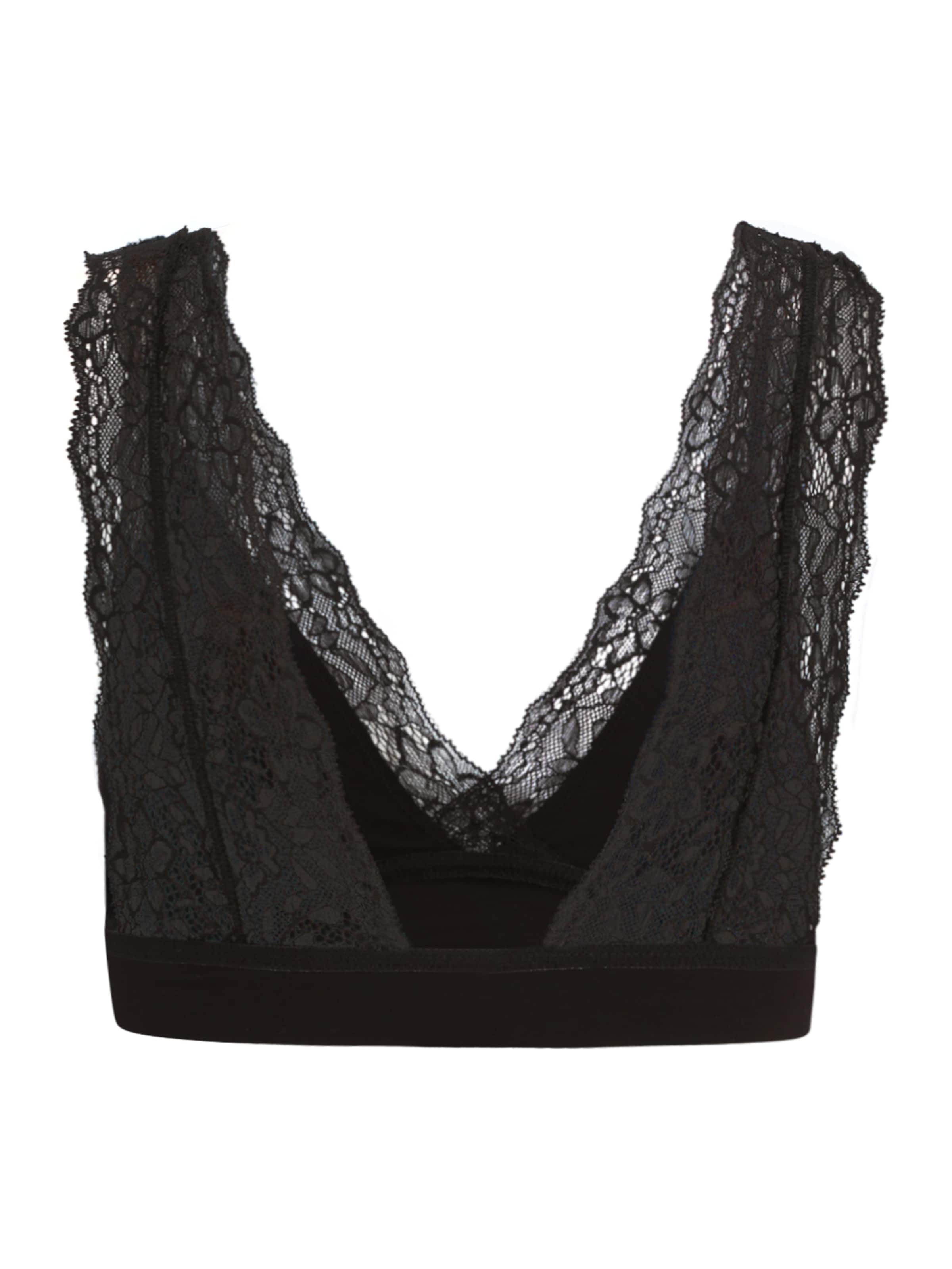 MAMALICIOUS Bralette Bra 'MLAdia Tess' in Black