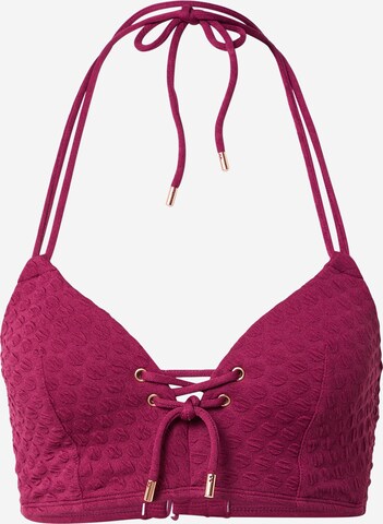 LingaDore - Triángulo Top de bikini en lila: frente