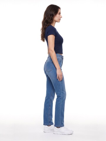 ESRA Regular Jeans 'Straight Leg Jeans aus extra weicher Baumwolle'‌‌ in Blau