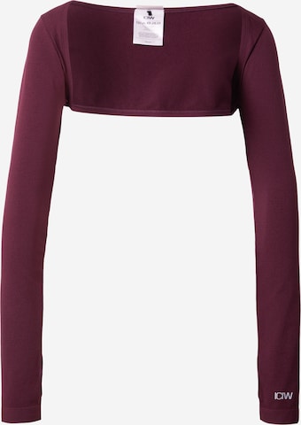 ICANIWILL Λειτουργικό μπλουζάκι σε κόκκινο: μπροστά