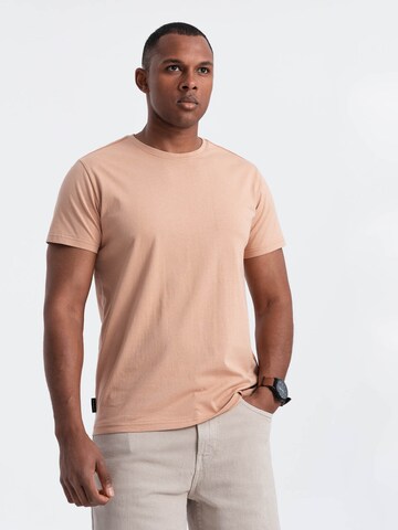 Ombre Shirt 'OM-TSBS-0146' in Beige: front