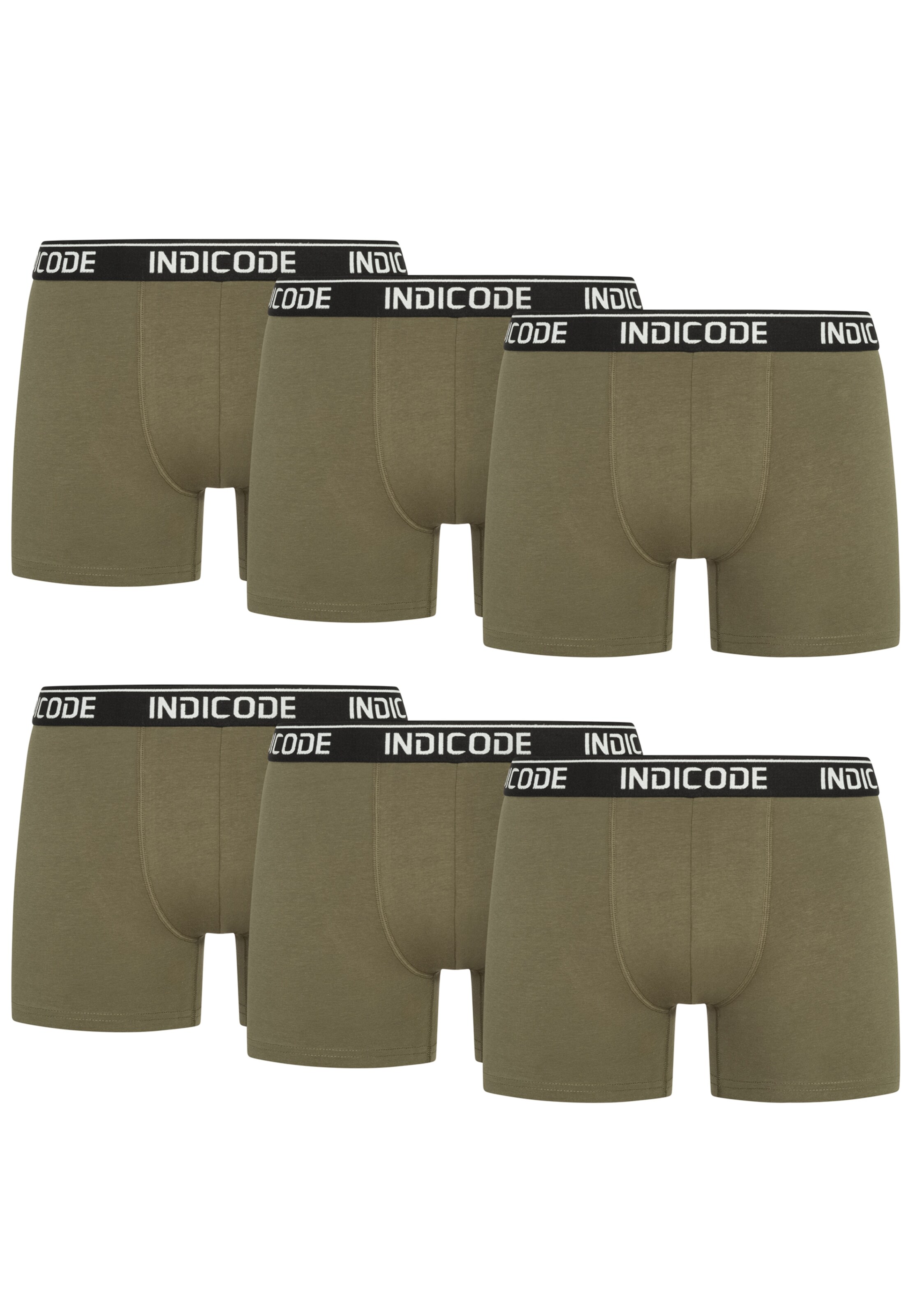 INDICODE JEANS Boxershorts ' Milano ' in Groen: voorkant