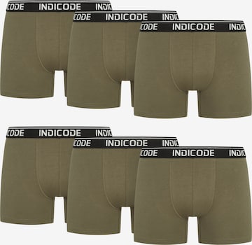 INDICODE JEANS Boxer shorts ' Milano ' in Green: front