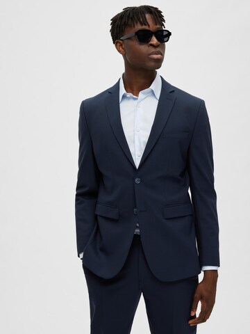 Coupe slim Veste de costume 'Elon' SELECTED HOMME en bleu