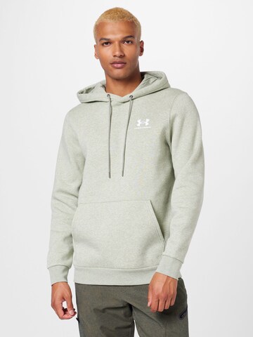 UNDER ARMOUR Sport sweatshirt 'Essential' i grön: framsida