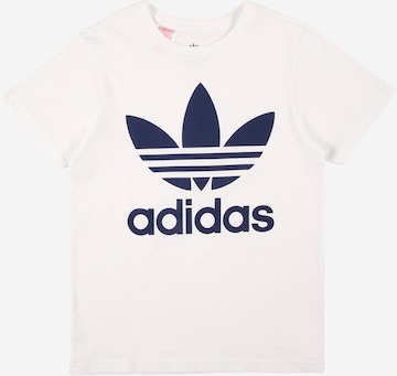 ADIDAS ORIGINALS Тениска в бяло: отпред