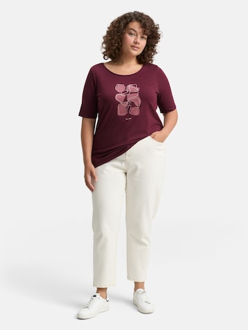 Tom Tailor Women + T-Shirt in Rot