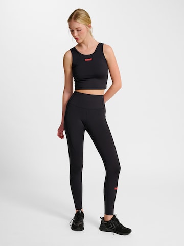 Hummel Skinny Sportbroek in Zwart