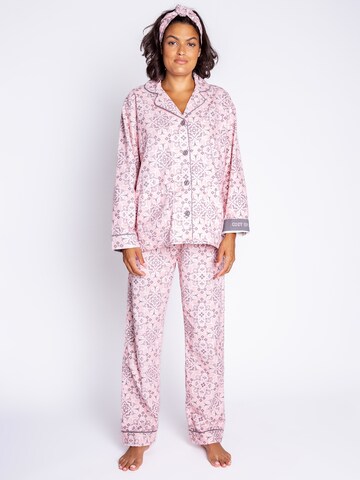 PJ Salvage Pyjama in Roze: voorkant