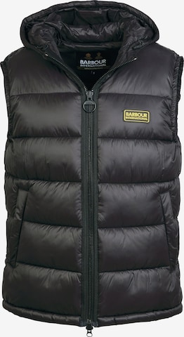 Barbour International Vest 'Bobber' in Black: front