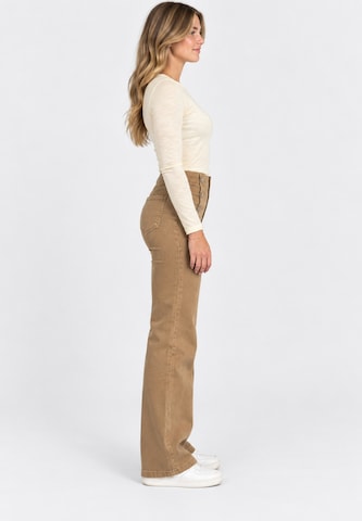 Elara Wide leg Jeans in Grey