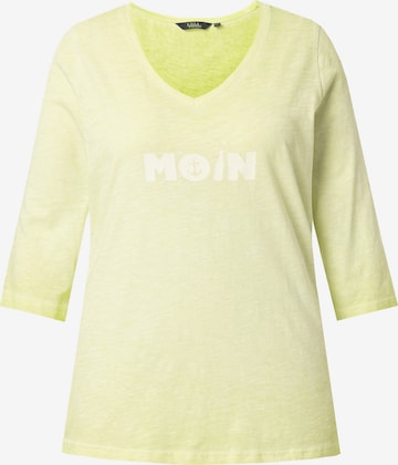 Ulla Popken Shirt in Geel: voorkant