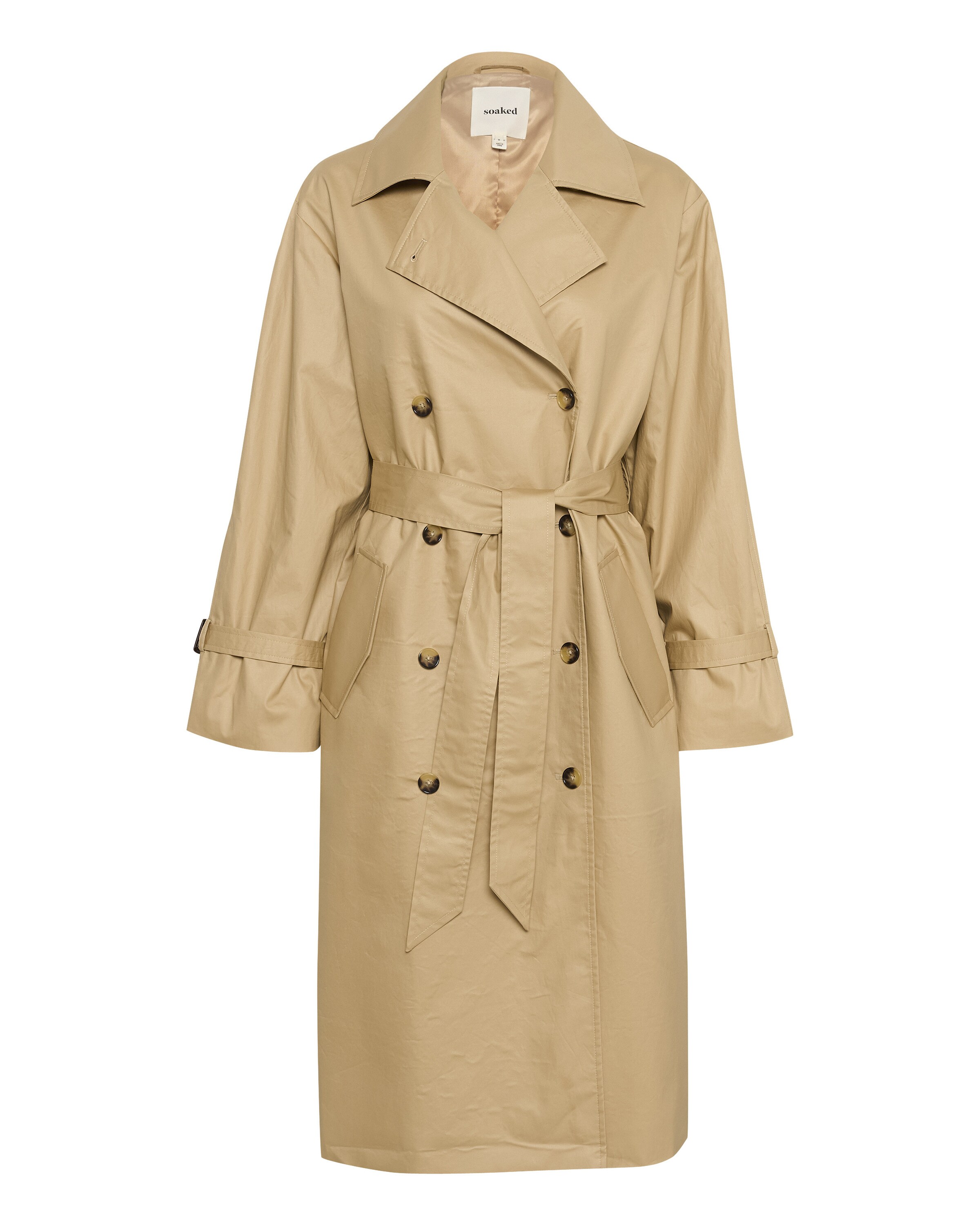 SOAKED IN LUXURY Tussenmantel 'Favne' in de kleur Beige, Productweergave