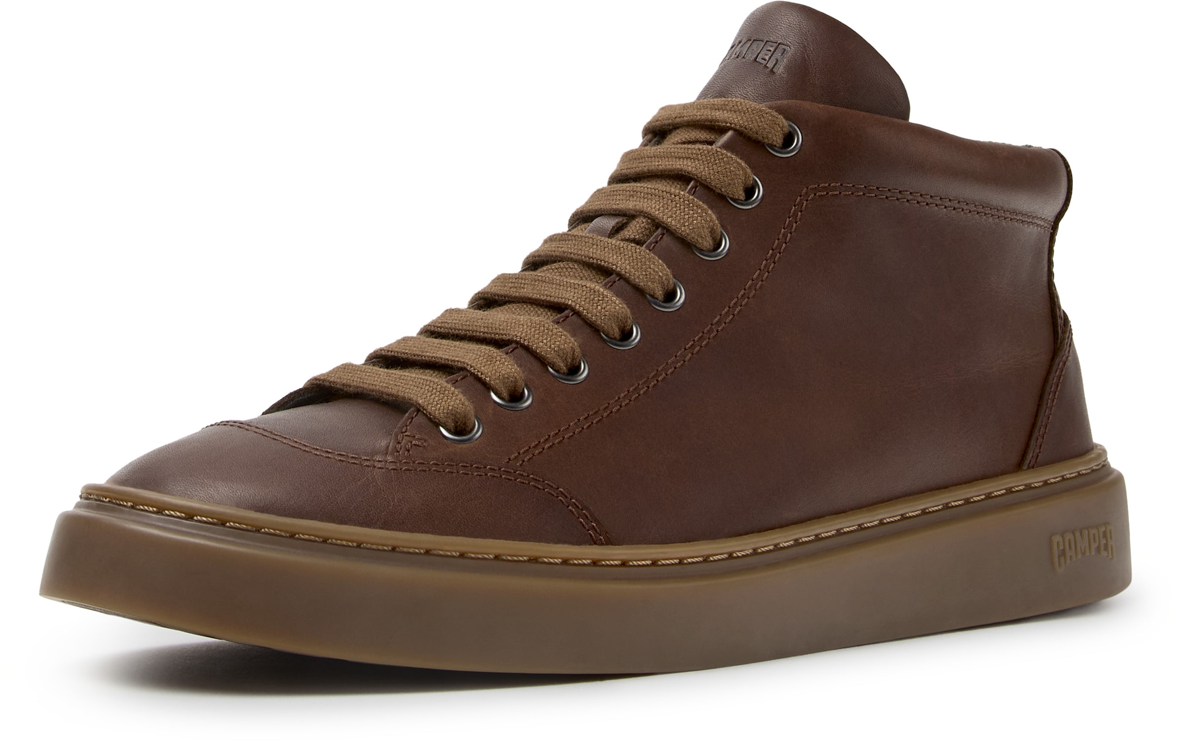 Sneaker alta di CAMPER in marrone: frontale