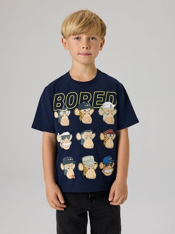 NAME IT - Camiseta 'Bored Ape' en azul: frente