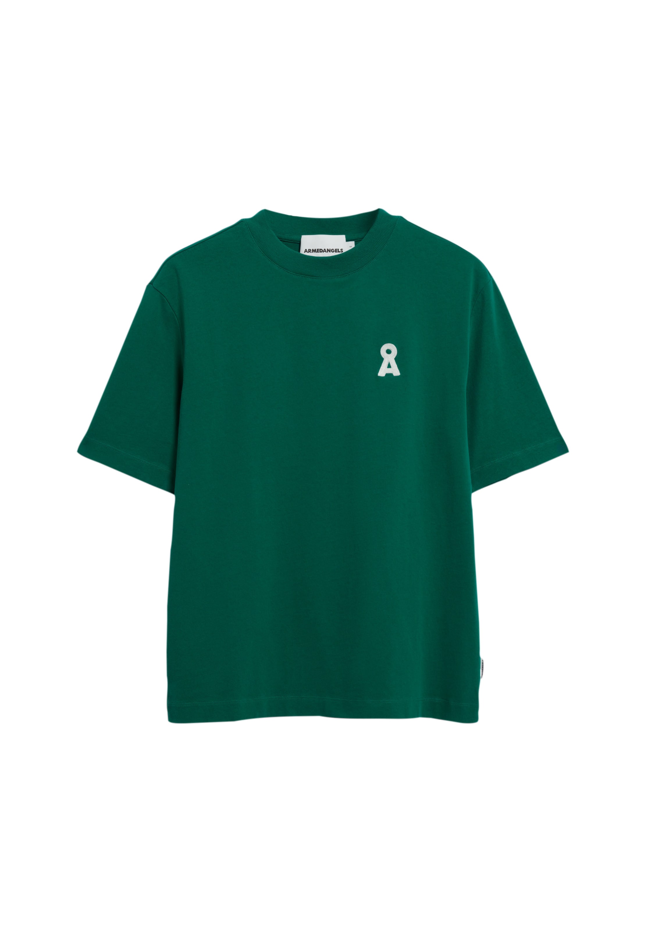 ARMEDANGELS Tričko 'ICONIC Å TARJAA' – zelená: přední strana