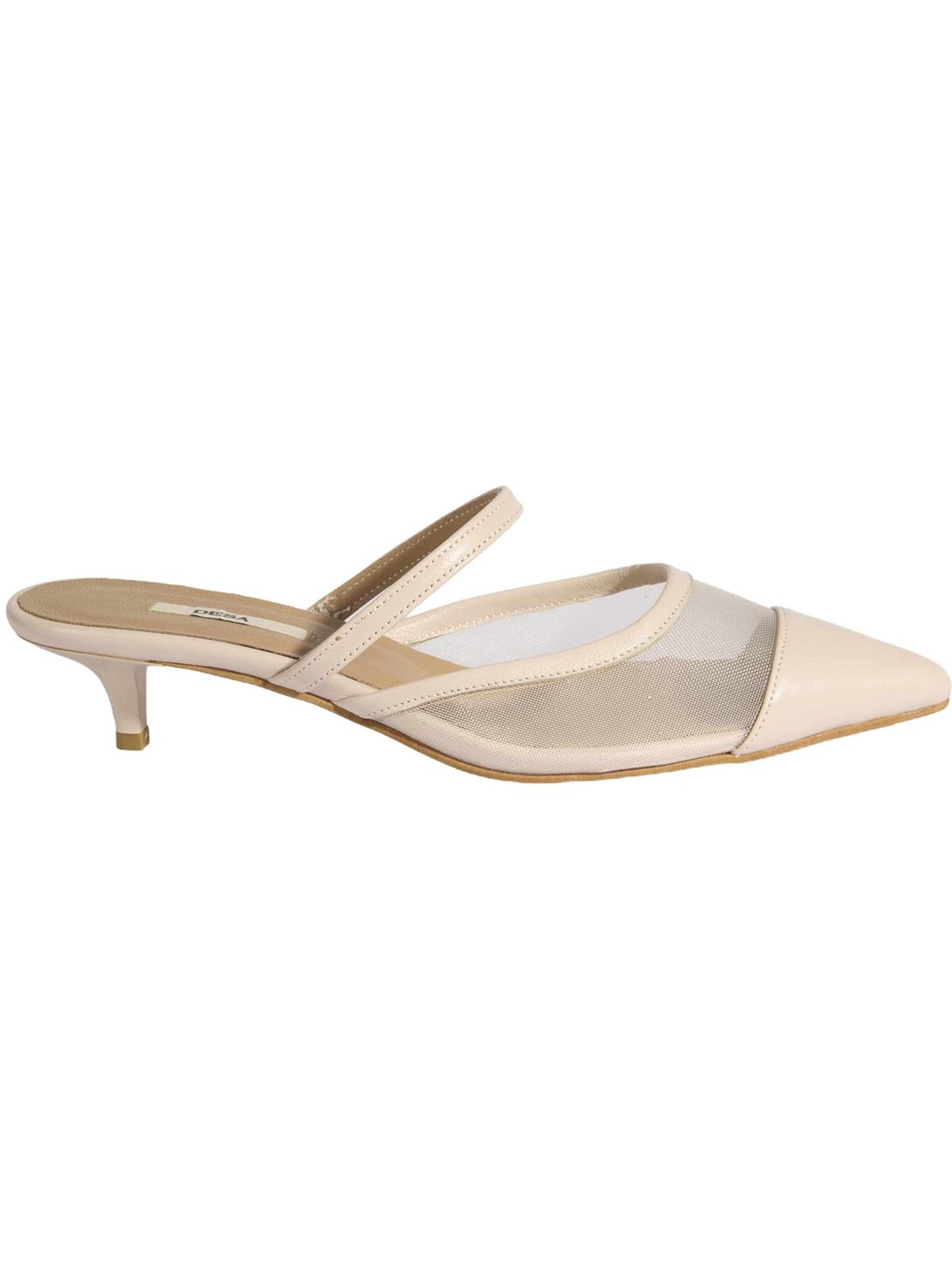 Escarpins 'Hausschuhe mit Absatz' Desa en beige