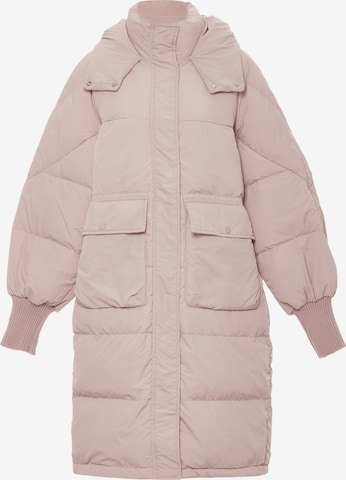 MYMO Χειμερινό παλτό σε ροζ: μπροστά