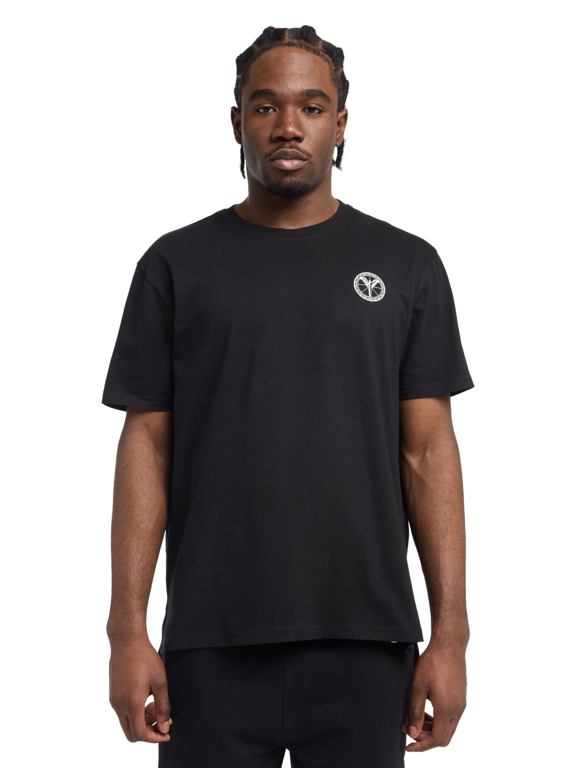 Carlo Colucci Shirt 'Demitri' in Zwart: voorkant