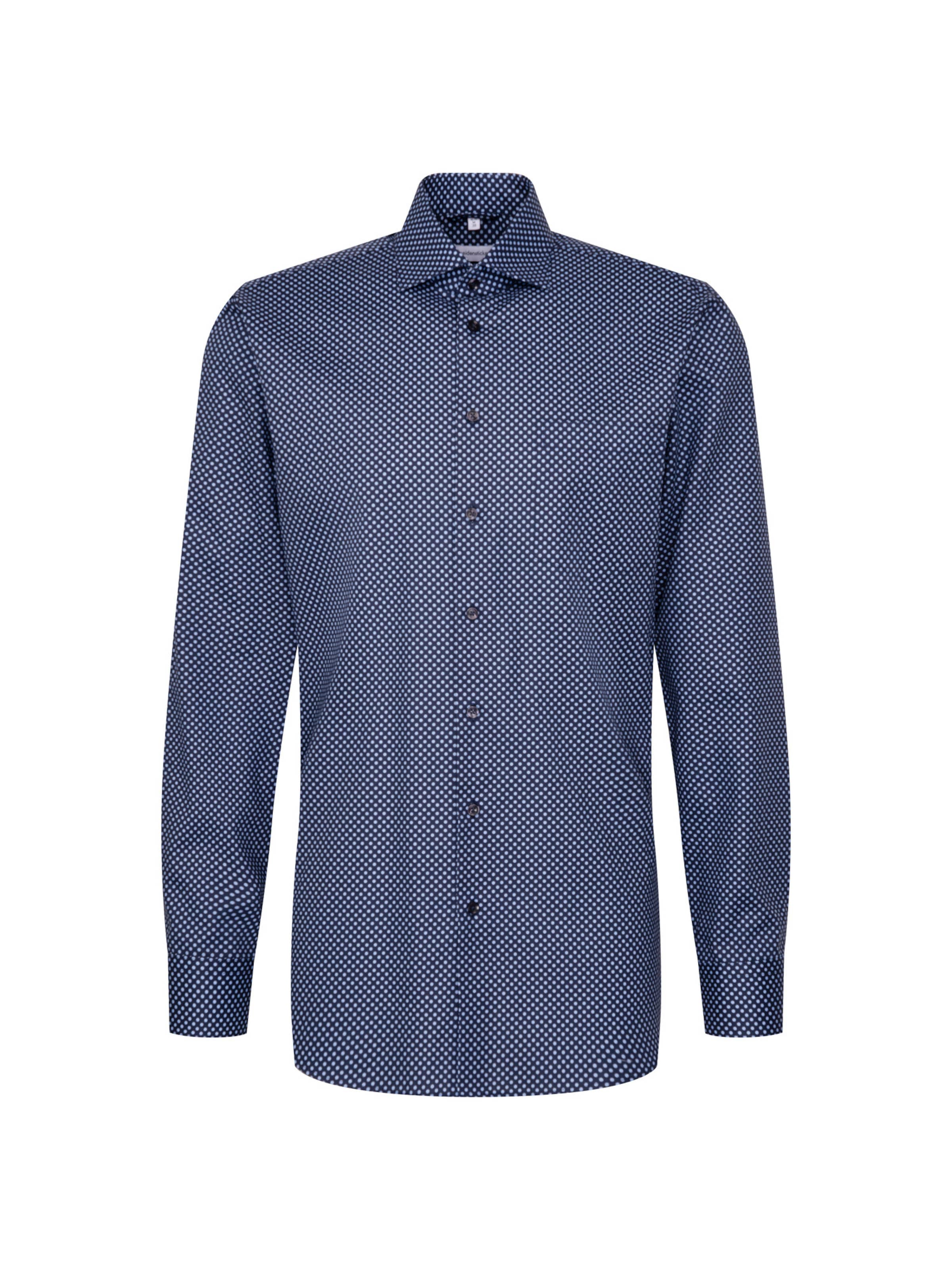 SEIDENSTICKER Zakelijk overhemd in de kleur Lichtblauw / Donkerblauw, Productweergave