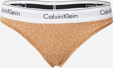 Calvin Klein Underwear String in Yellow: front