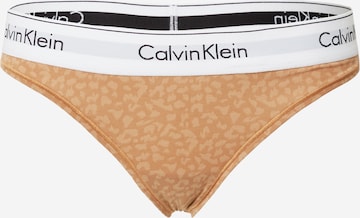 Calvin Klein Underwear String i gul: framsida