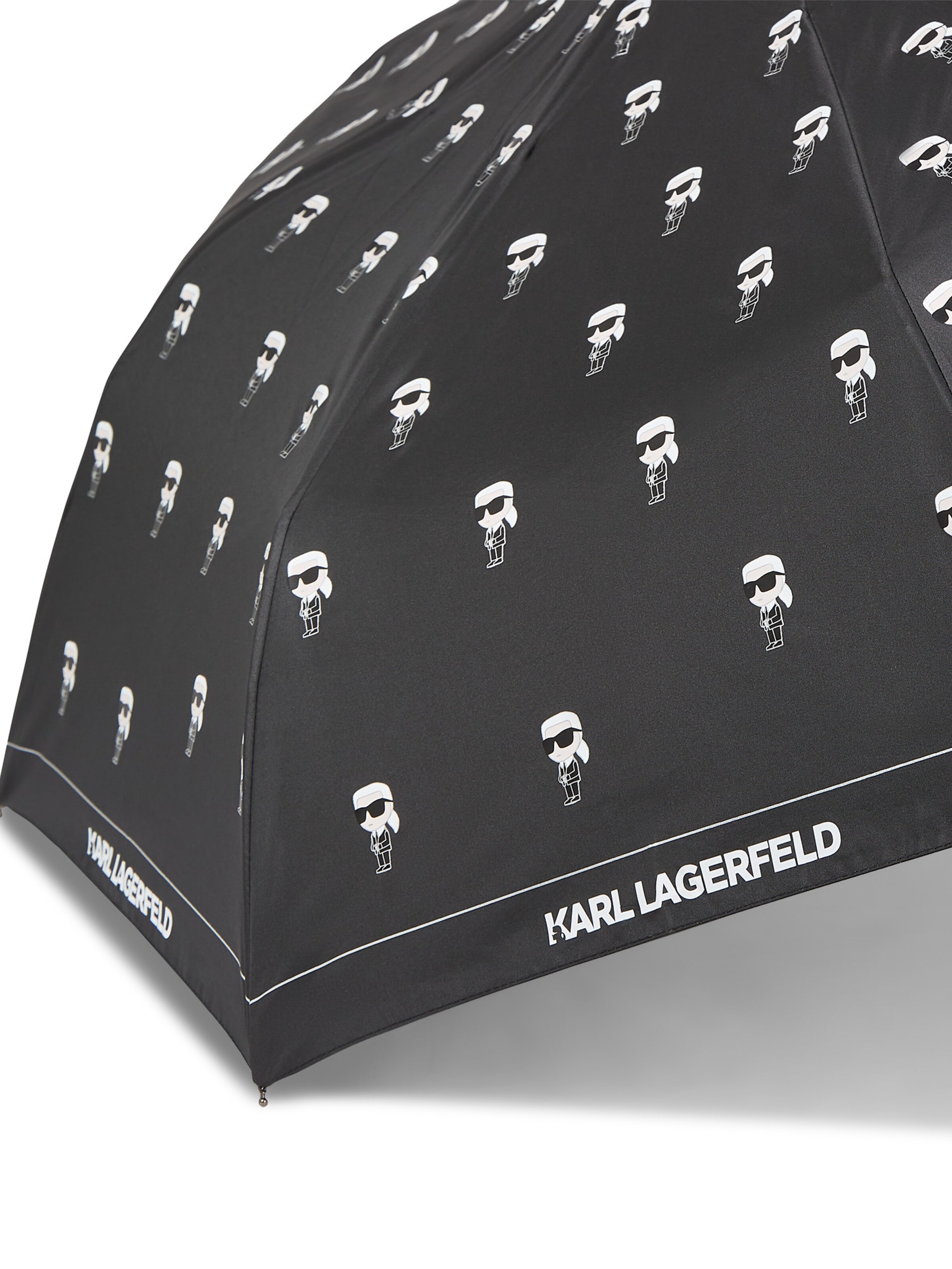 Karl Lagerfeld Paraplu 'Ikon' in Zwart
