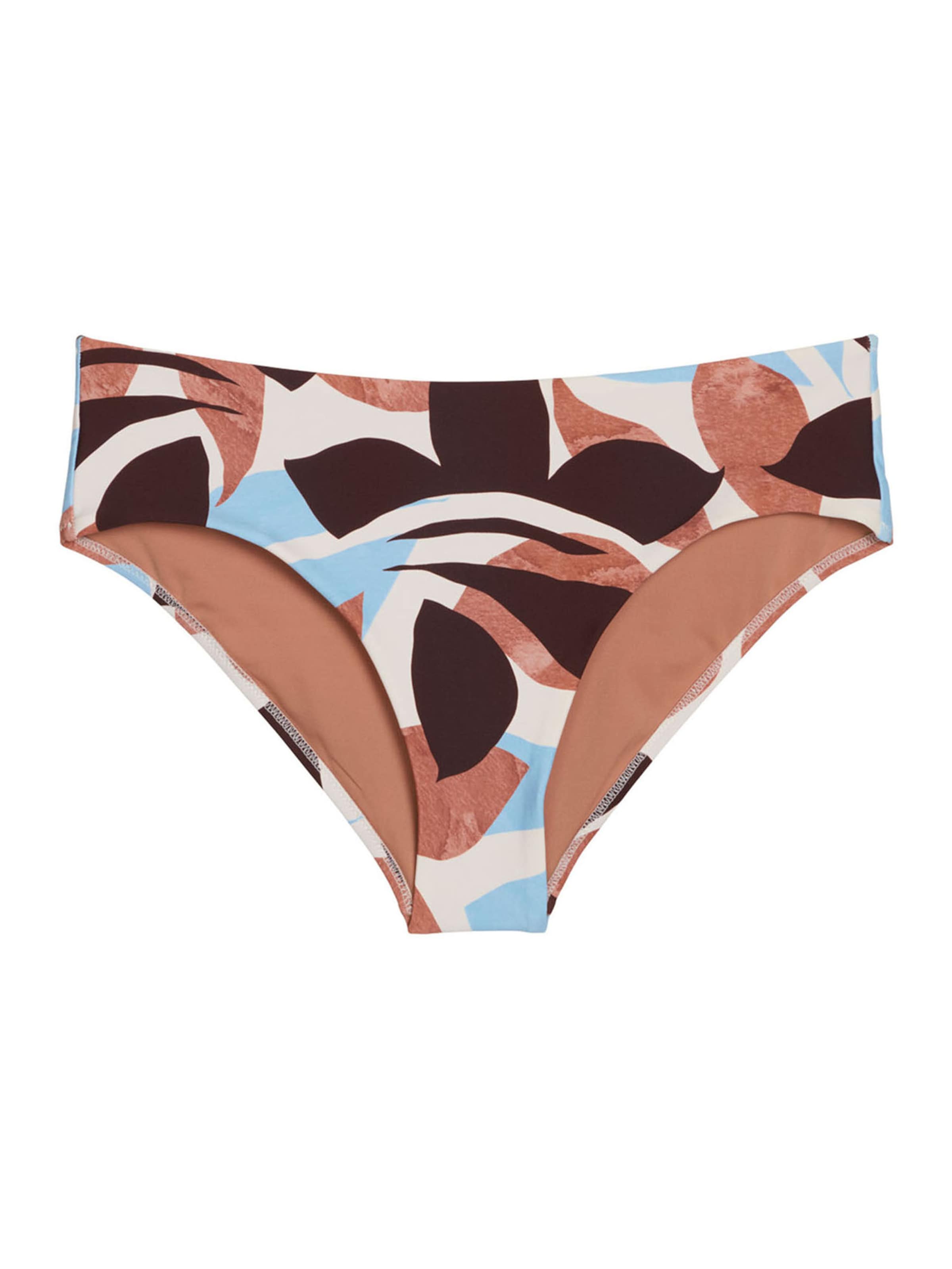 Marc O'Polo Bikini-Hose ' Breezy Leaf ' in Blau: Vorderseite