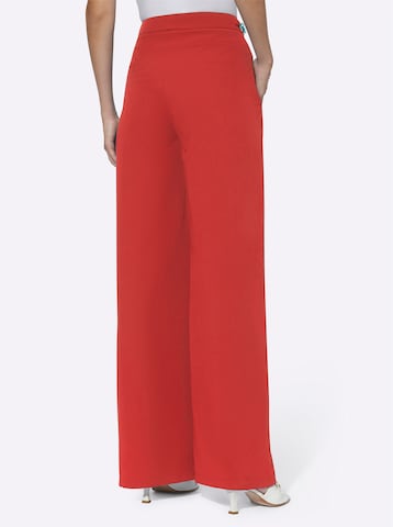 heine - Pierna ancha Pantalón en rojo