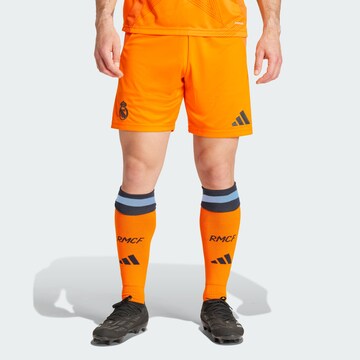 ADIDAS PERFORMANCE - regular Pantalón deportivo 'Real Madrid 24/25 Away' en amarillo: frente