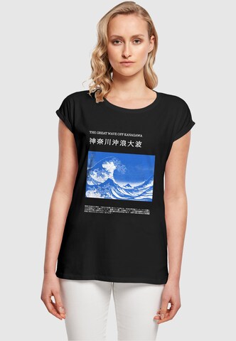 Merchcode Shirt 'APOH - Hokusai Off Kanagawa' in Zwart: voorkant
