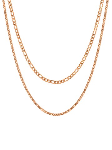 Hey Happiness Necklace 'Bold Layers' in Gold: front
