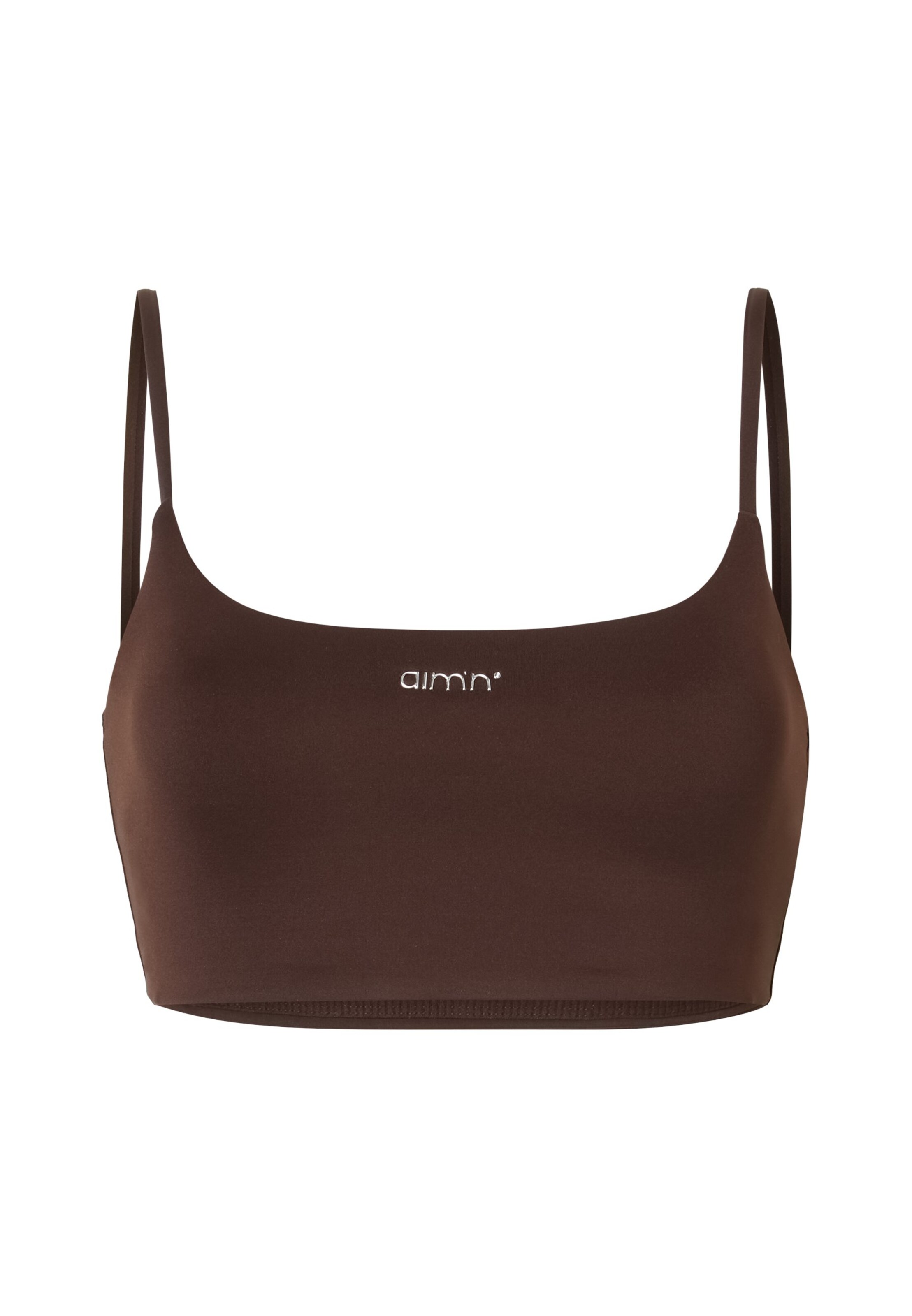 Aim'n - Bustier Sujetador deportivo en marrón: frente
