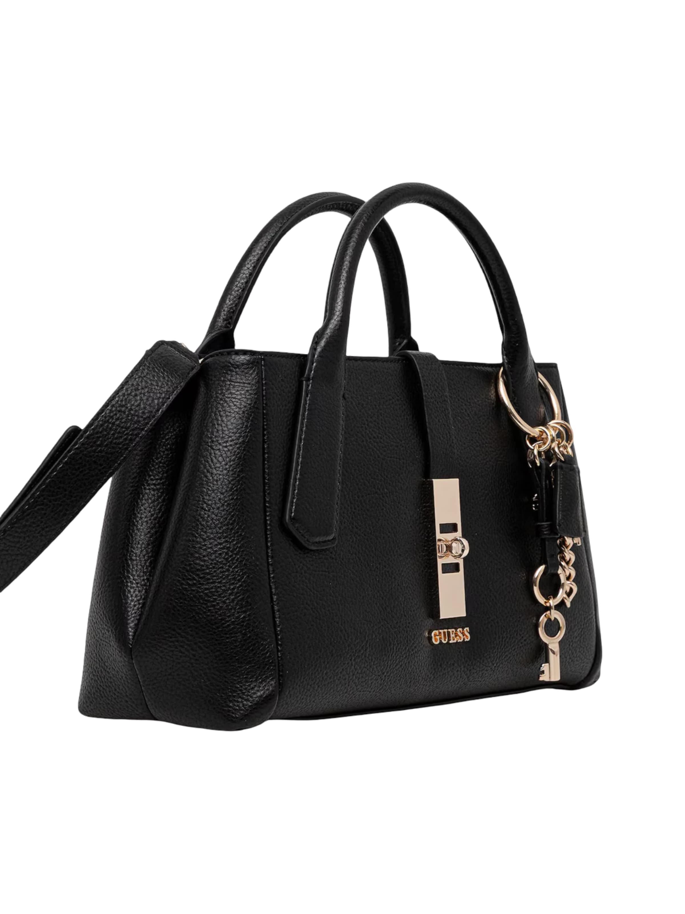 Borsa a spalla 'BROOKE HIGH SOCIETY SATCHEL HWBG98 97060' di GUESS in nero