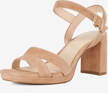 Sandales à lanières 'Manifesting' Dune LONDON en beige : devant