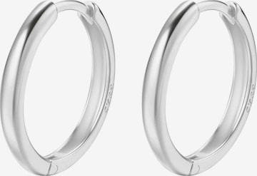 Boucles d'oreilles 'Urban Hoop' Hey Happiness en argent : devant