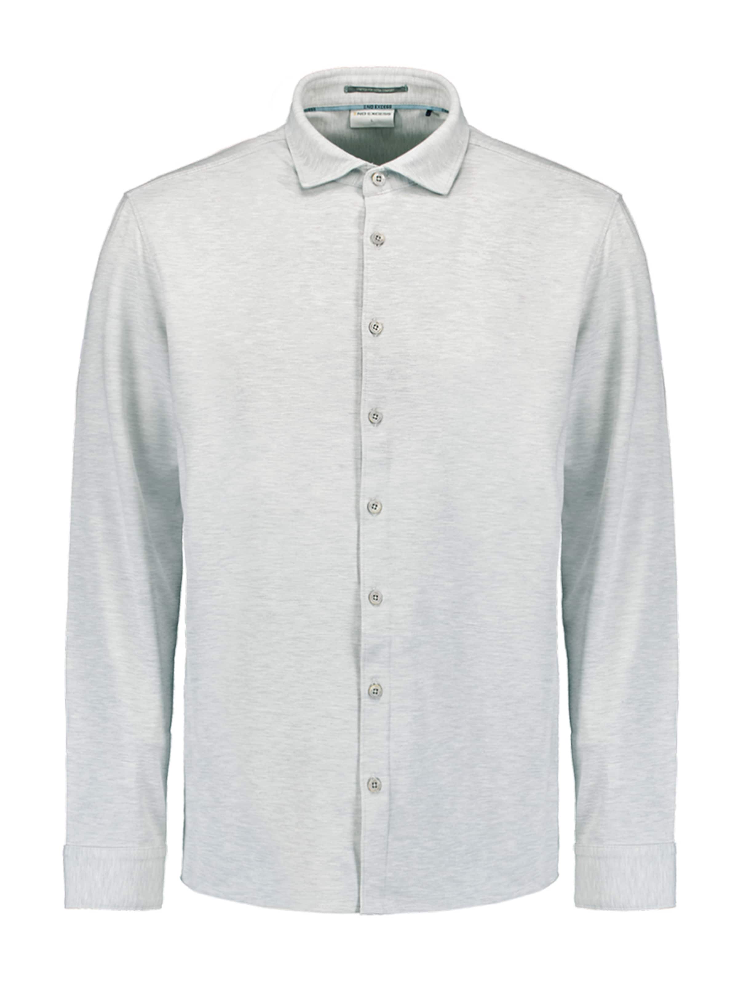 No Excess Slim fit Button Up Shirt in Grey: front