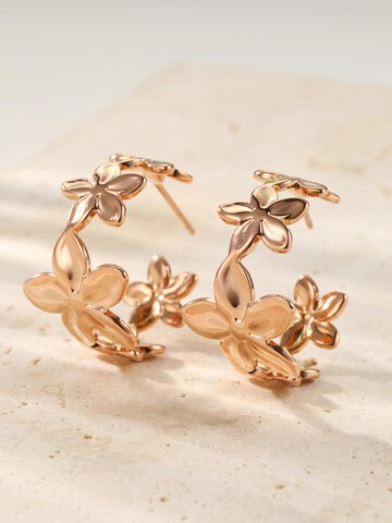 Orecchini 'Bloom Flower Hoop' di Hey Happiness in oro