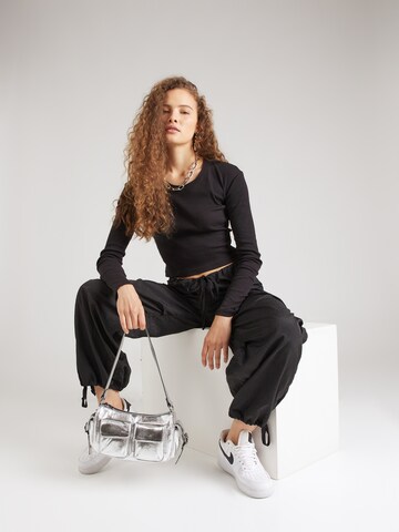 Nasty Gal Majica | črna barva