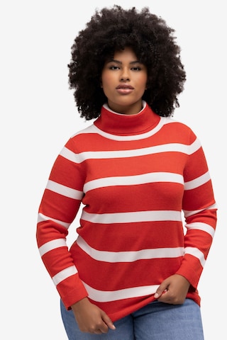 Pull-over Ulla Popken en rouge : devant