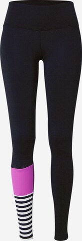 Skinny Pantalon de sport Hey Honey en noir : devant