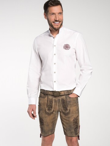 Regular Pantalon folklorique SPIETH & WENSKY en marron : devant