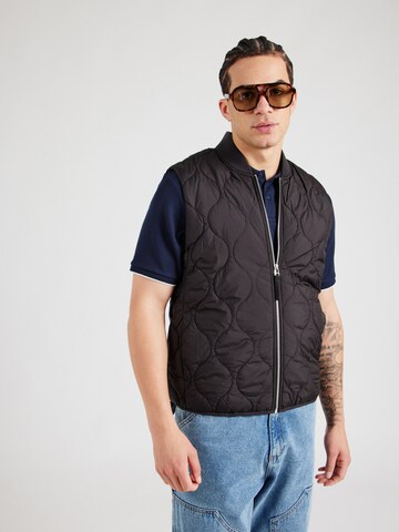 JACK & JONES Kamizelka 'JJKODA' w kolorze czarny: przód
