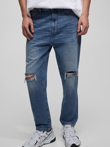 Pull&Bear Regular Jeans in Blue: front