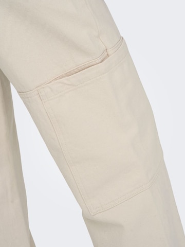 ONLY Loosefit Cargojeans 'Camille' in Beige