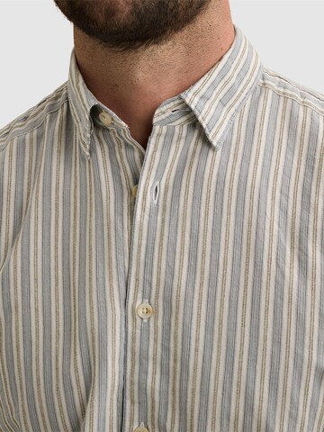 VANGUARD Regularny krój Koszula 'Shirt with stripe pattern and Kent collar' w kolorze niebieski
