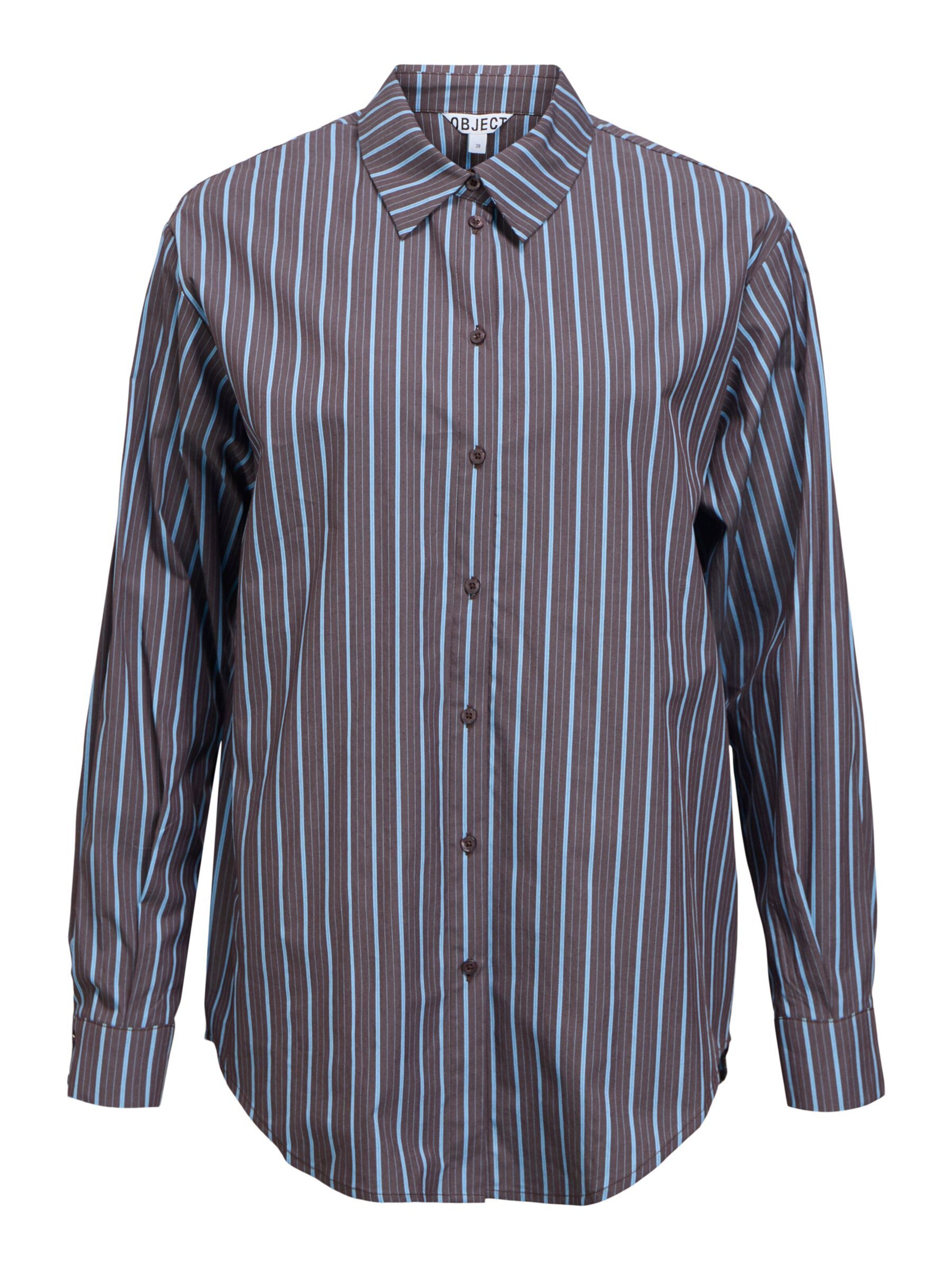 OBJECT Blouse 'OBJTutta' in Bruin: voorkant